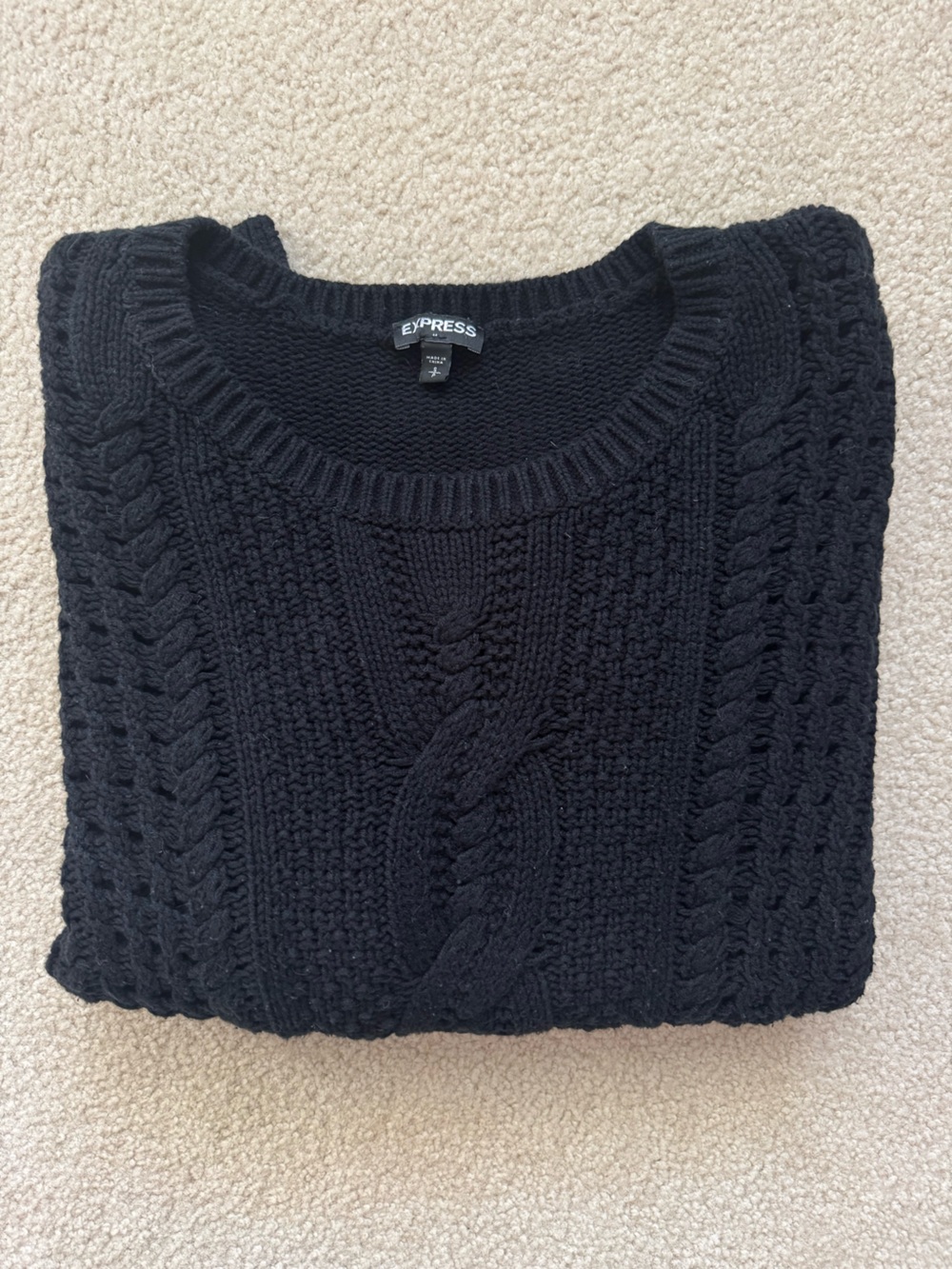 Express Cable Knit Oversized Sweater